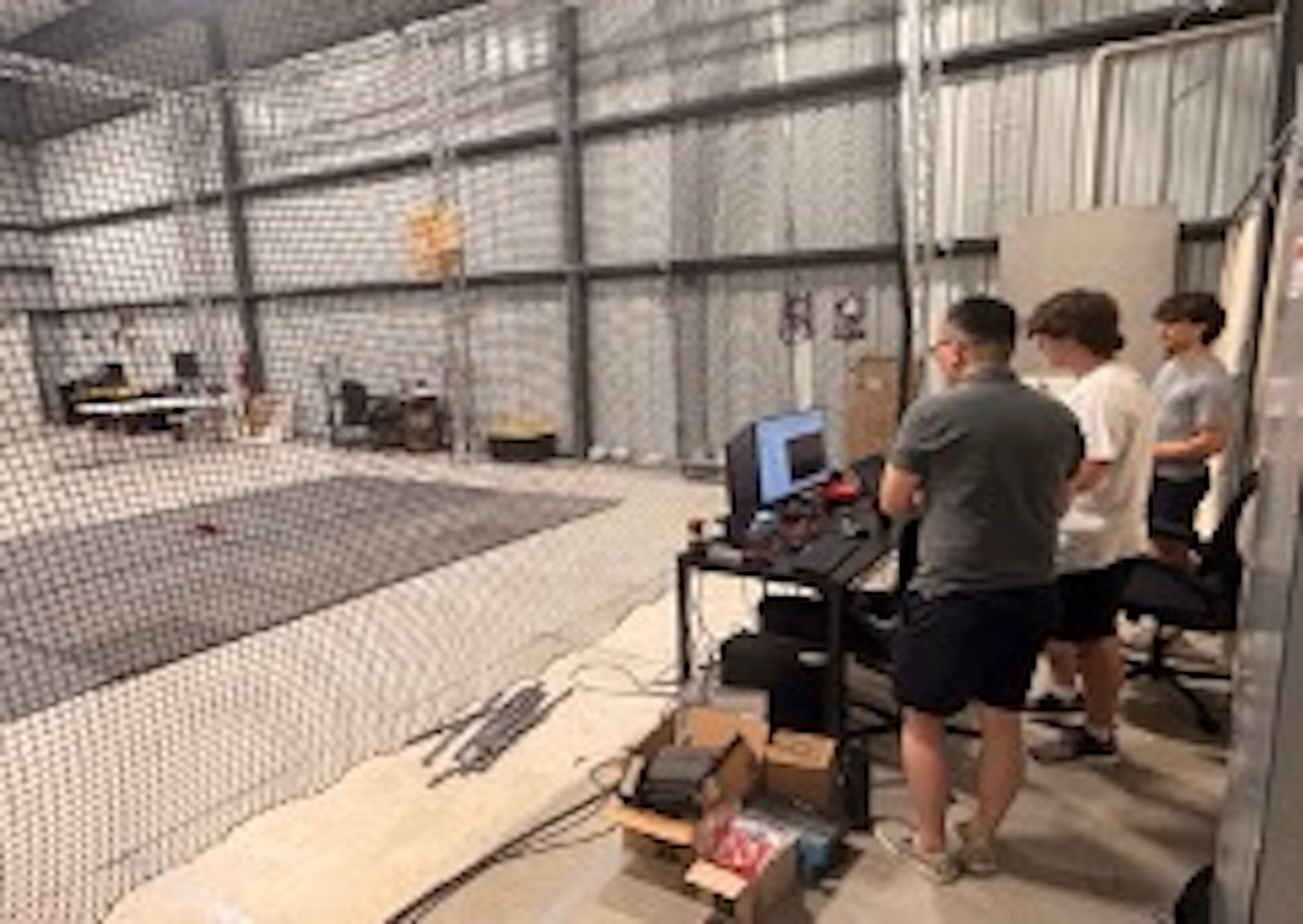 Summer drone experiments in the flight lab